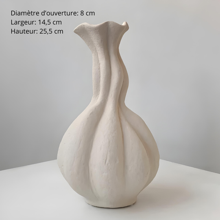 Vase Décoratif en Céramique Wabi-Sabi | Style Moderne et Artisanal