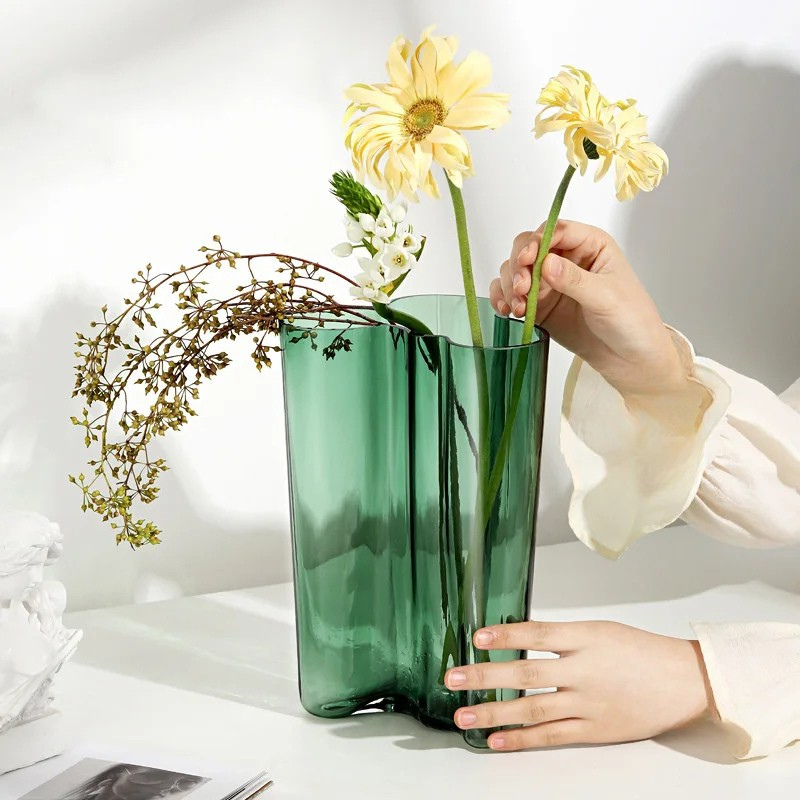 Vase en Verre Luxueux | Moderne et Décoratif