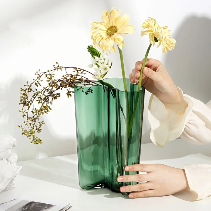 Vase en Verre Luxueux | Moderne et Décoratif