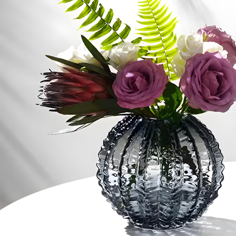 Vase en Verre Haut de Gamme | Éclat Luxueux et Design Moderne