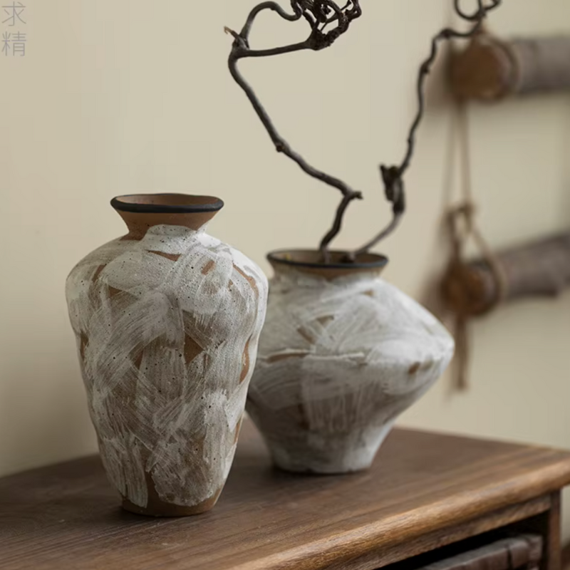 Vase Artistique en Céramique Décoratif Minimaliste Wabi-Sabi | Style Japonais