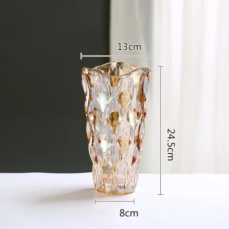 Vase en Verre Bohème | Design Cristal Ondulé