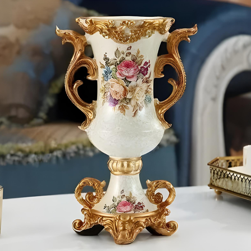 Vase Décoratif Européen En Résine Luxueux