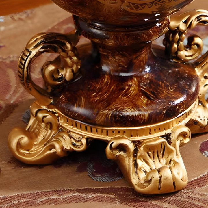 Grand Vase Décoratif Antique Grec | Effet Sculpté en Résine