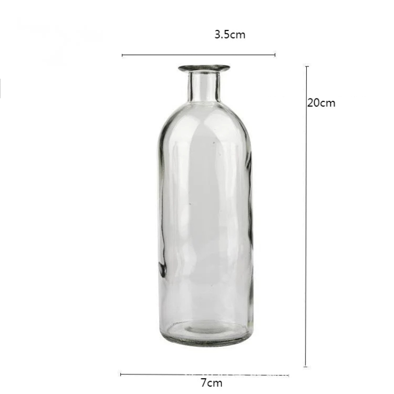 Vase en Verre Coloré Cylindrique Décoratif | Style Scandinave