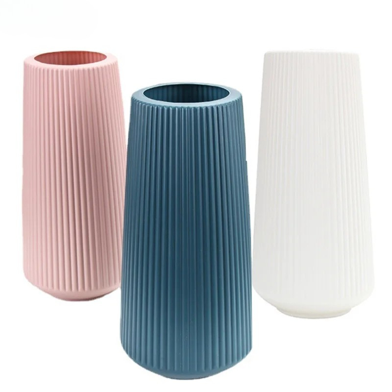 Vase à Fleurs Scandinave | Design Strié Minimaliste