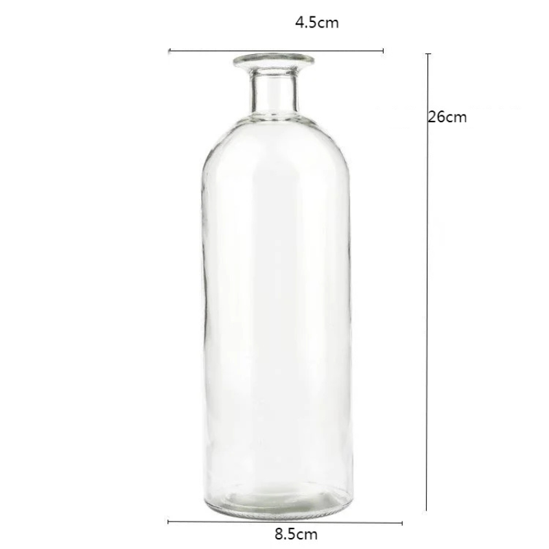 Vase en Verre Coloré Cylindrique Décoratif | Style Scandinave