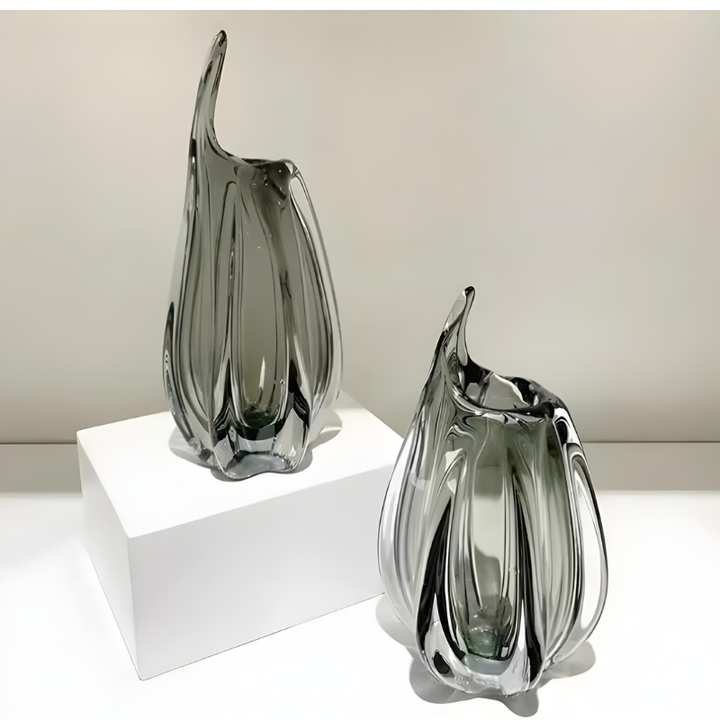 Vase en Verre Décoratif et Moderne | Effet Cristal