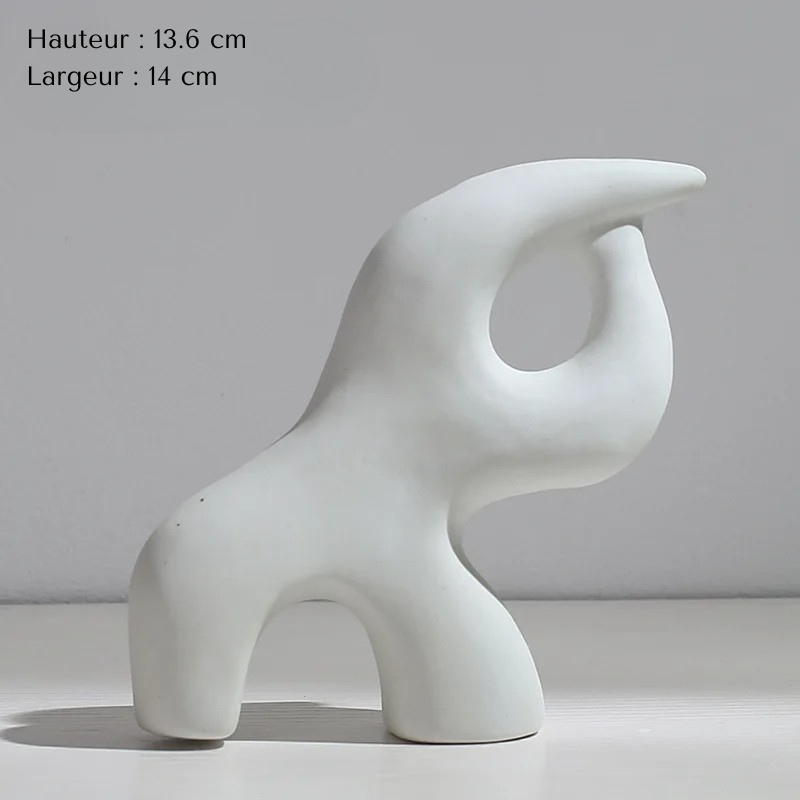 Vase Pampa Soliflore Blanc | Style Nordique Design