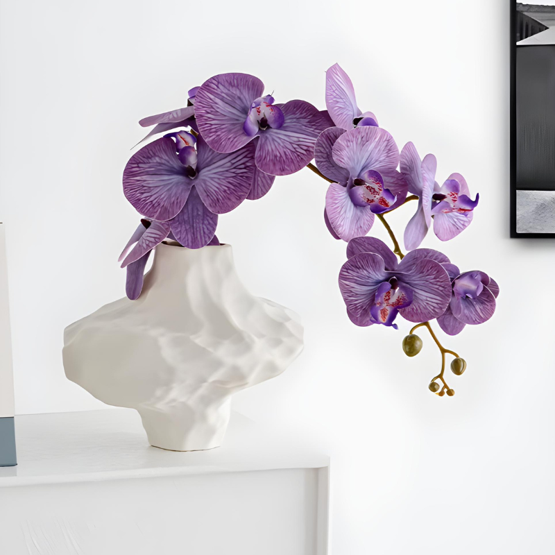 Vase à Fleurs en Céramique Moderne et Décoratif | Design Géométrique Mat