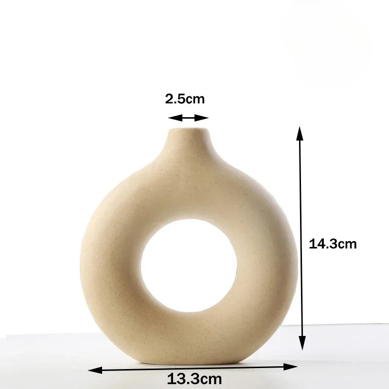 Petit Vase Pampa Soliflore Scandinave | Céramique Élégante