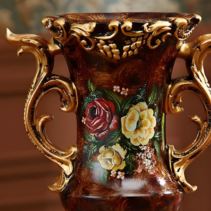 Grand Vase Décoratif Antique Grec | Effet Sculpté en Résine