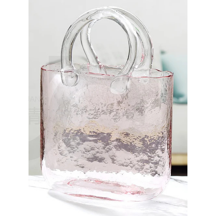 Vase à Fleurs en Verre Scandinave | Design Élégant, Décoratif et Original