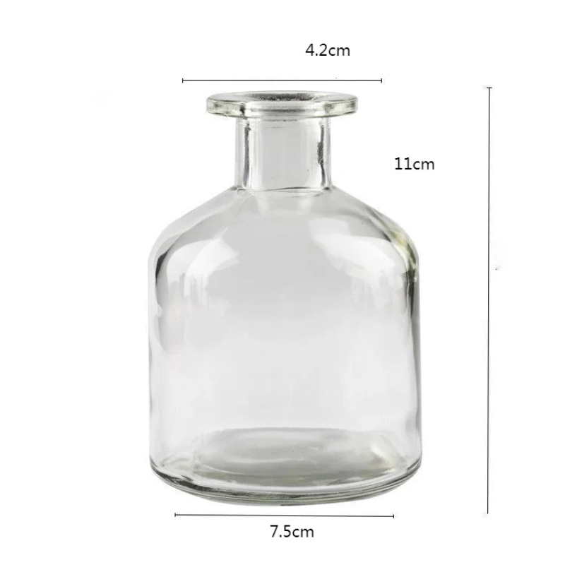 Vase en Verre Coloré Cylindrique Décoratif | Style Scandinave