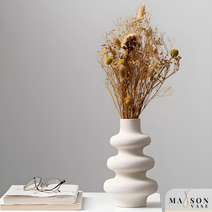Vase en Céramique Moderne Décoratif | Design Scandinave et Bohème
