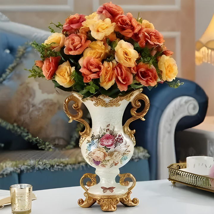 Vase Décoratif Européen En Résine Luxueux