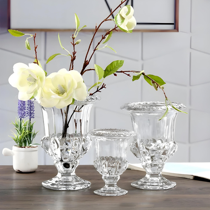 Petit Vase en Verre Transparent | Élégant et Décoratif
