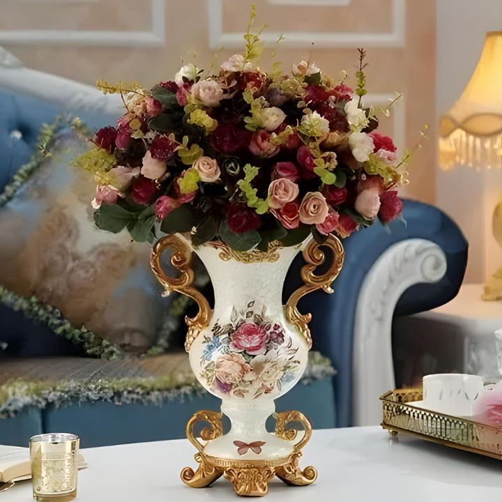 Vase Décoratif Européen En Résine Luxueux