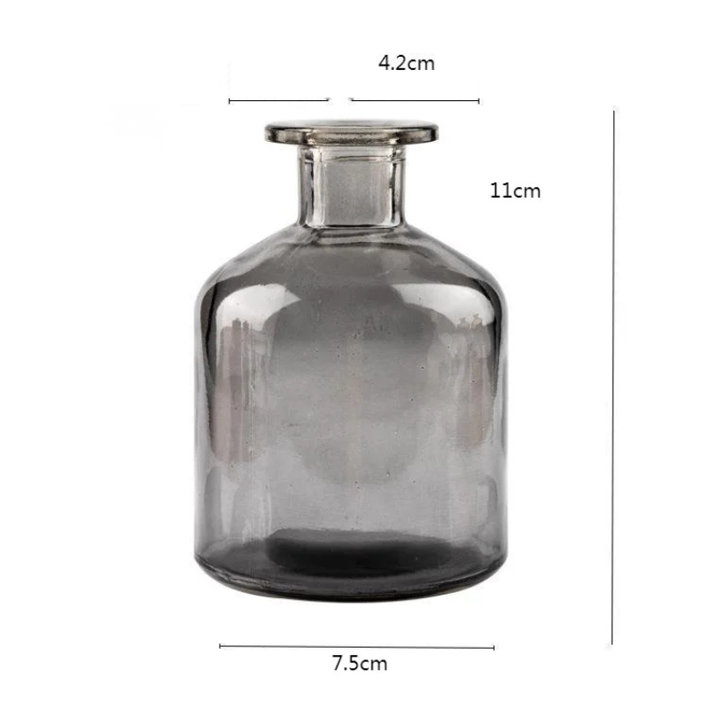 Vase en Verre Coloré Cylindrique Décoratif | Style Scandinave