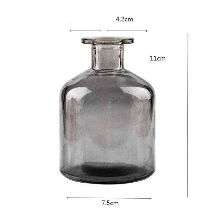 Vase en Verre Coloré Cylindrique Décoratif | Style Scandinave