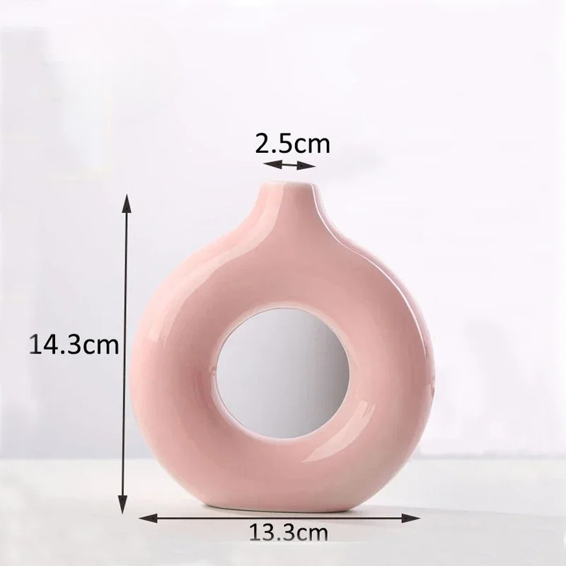 Petit Vase Pampa Soliflore Scandinave | Céramique Élégante