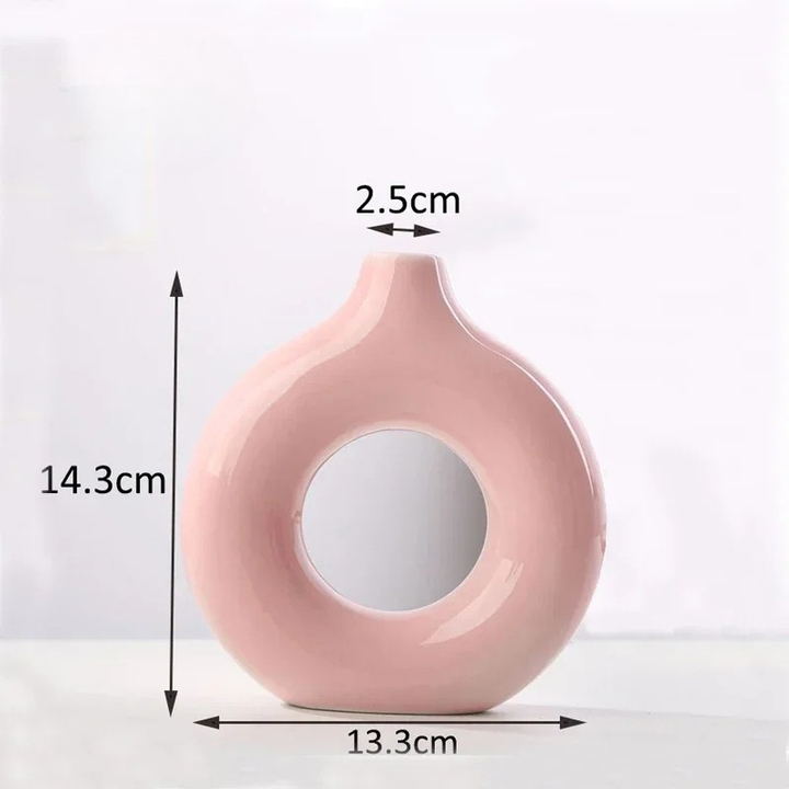 Petit Vase Pampa Soliflore Scandinave | Céramique Élégante