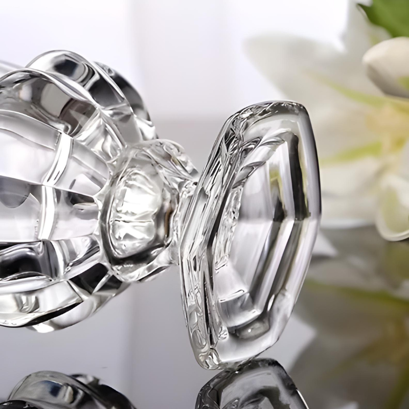 Petit Vase en Verre Transparent | Élégant et Décoratif