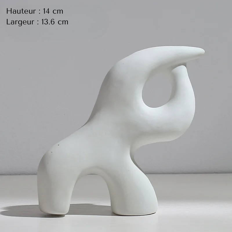 Vase Pampa Soliflore Blanc | Style Nordique Design