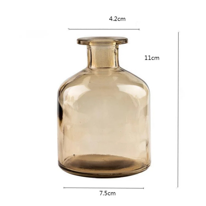 Vase en Verre Coloré Cylindrique Décoratif | Style Scandinave