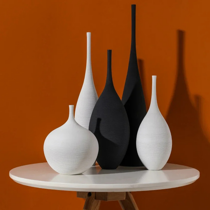Vase en Céramique Minimaliste | Design Moderne Fait à la Main