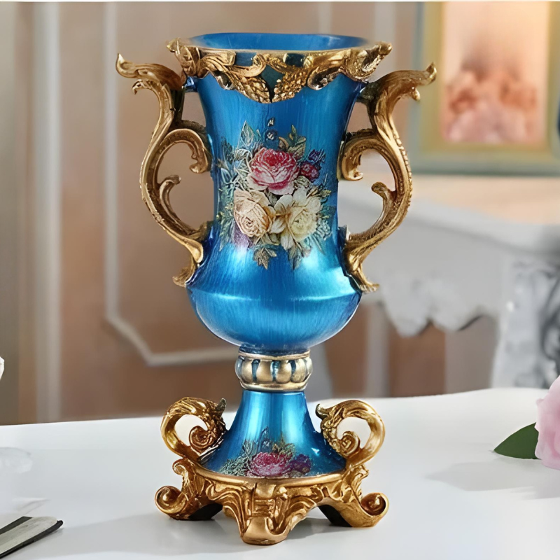 Vase Décoratif Européen En Résine Luxueux