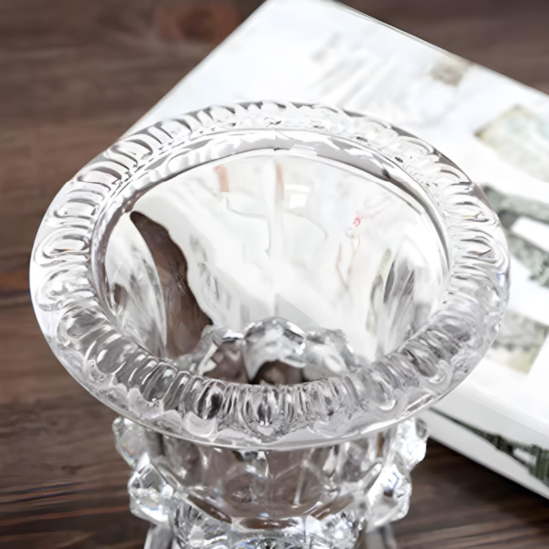 Petit Vase en Verre Transparent | Élégant et Décoratif