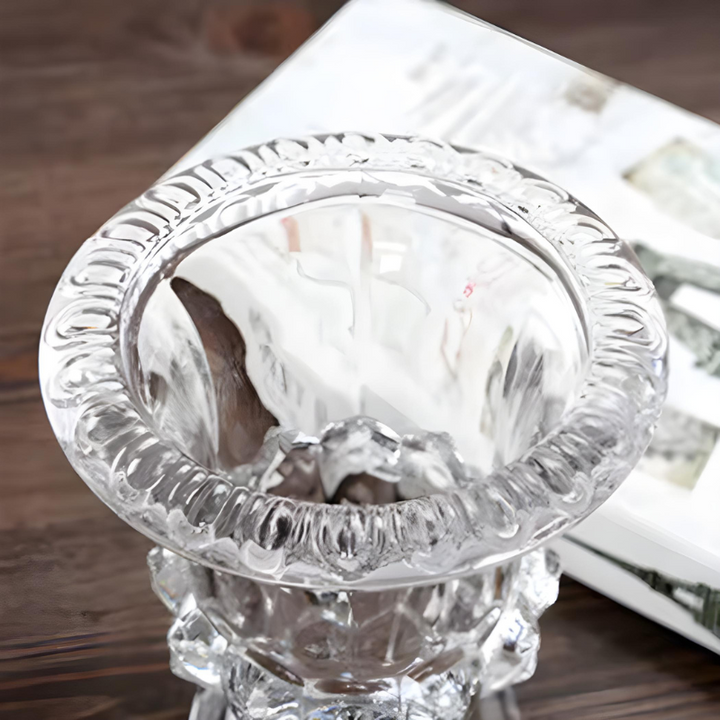 Petit Vase en Verre Transparent | Élégant et Décoratif