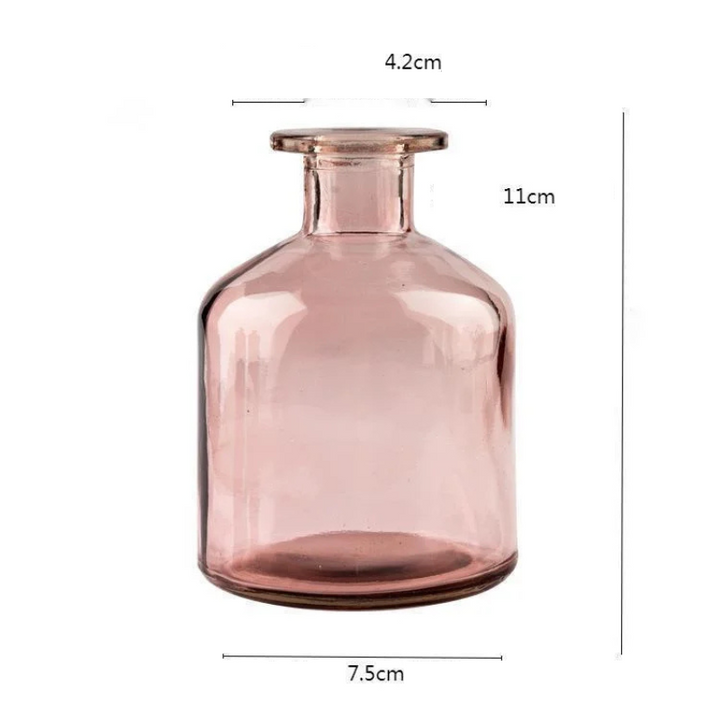 Vase en Verre Coloré Cylindrique Décoratif | Style Scandinave