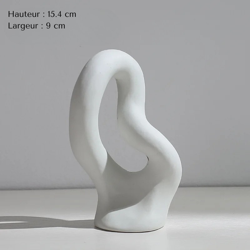 Vase Pampa Soliflore Blanc | Style Nordique Design