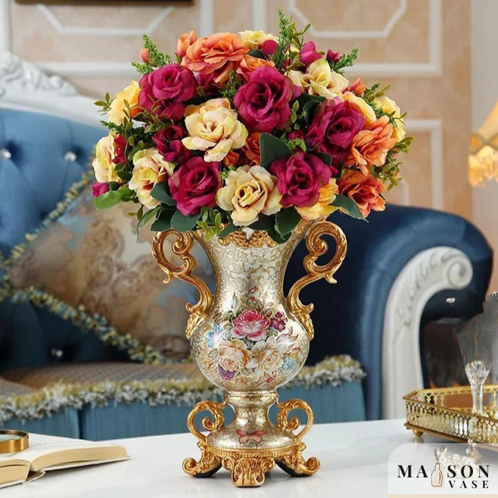 Vase Décoratif Européen En Résine Luxueux