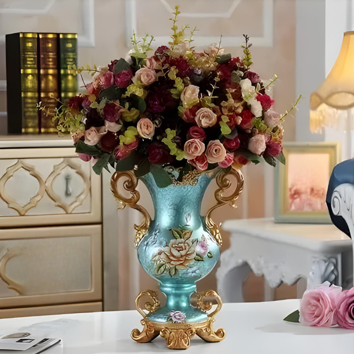 Vase Décoratif Européen En Résine Luxueux