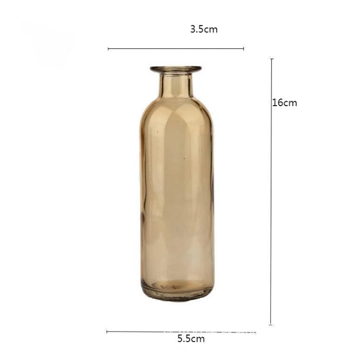 Vase en Verre Coloré Cylindrique Décoratif | Style Scandinave