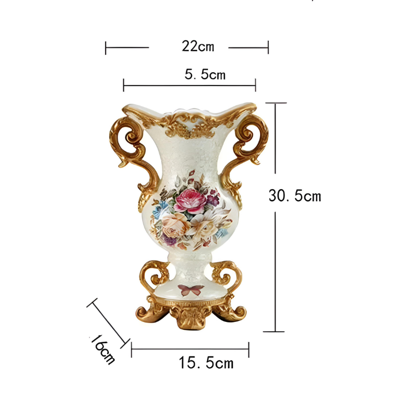 Vase Décoratif Européen En Résine Luxueux