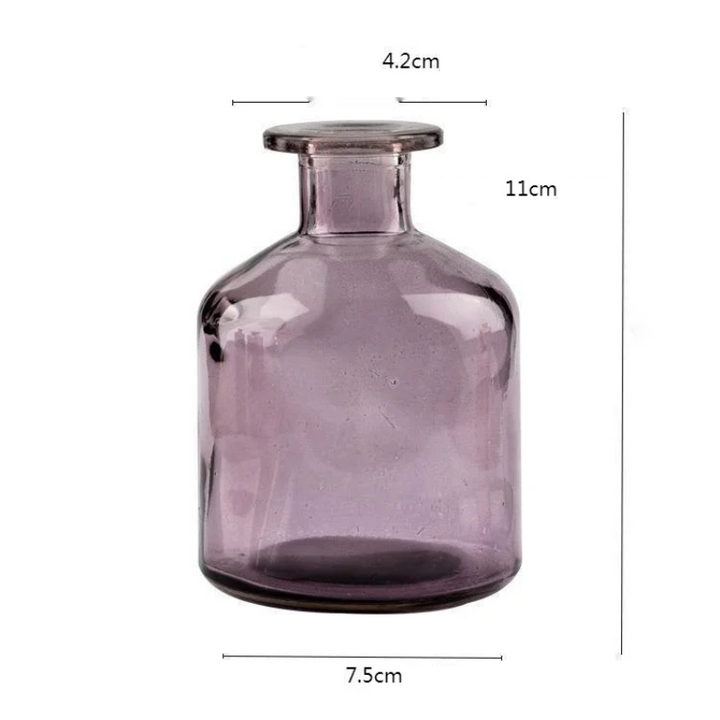 Vase en Verre Coloré Cylindrique Décoratif | Style Scandinave