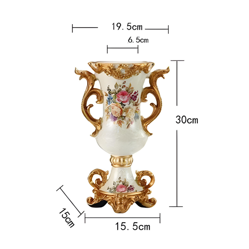 Vase Décoratif Européen En Résine Luxueux