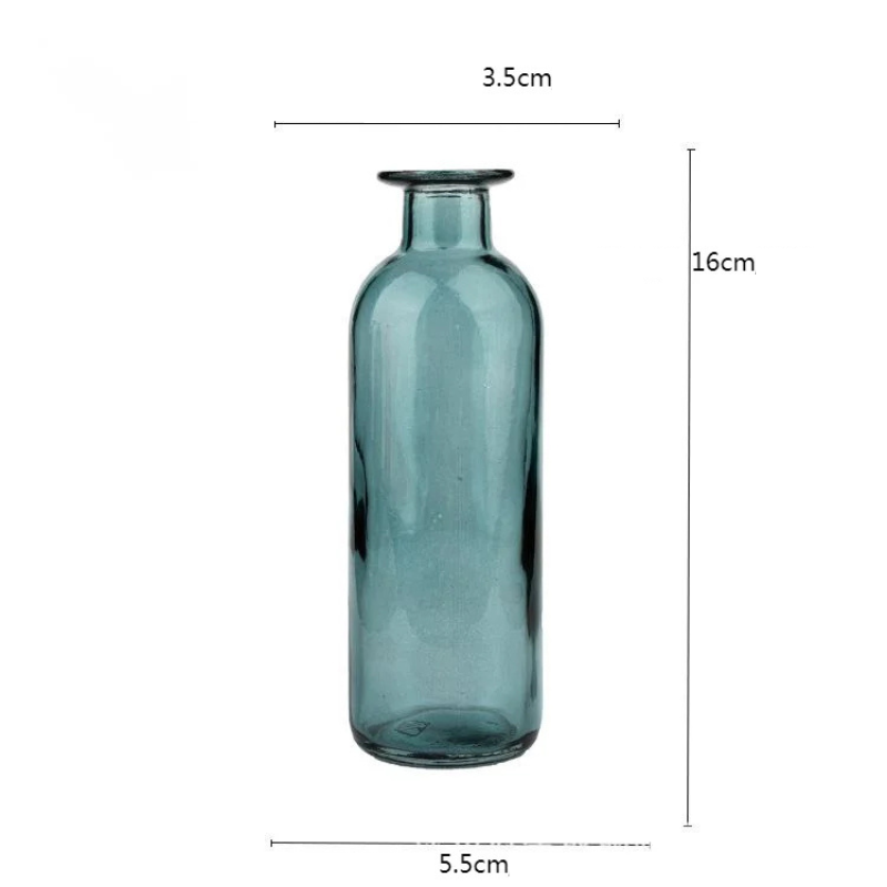 Vase en Verre Coloré Cylindrique Décoratif | Style Scandinave