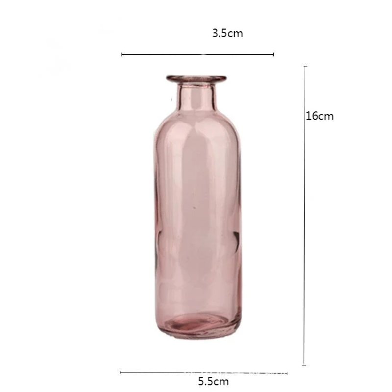 Vase en Verre Coloré Cylindrique Décoratif | Style Scandinave