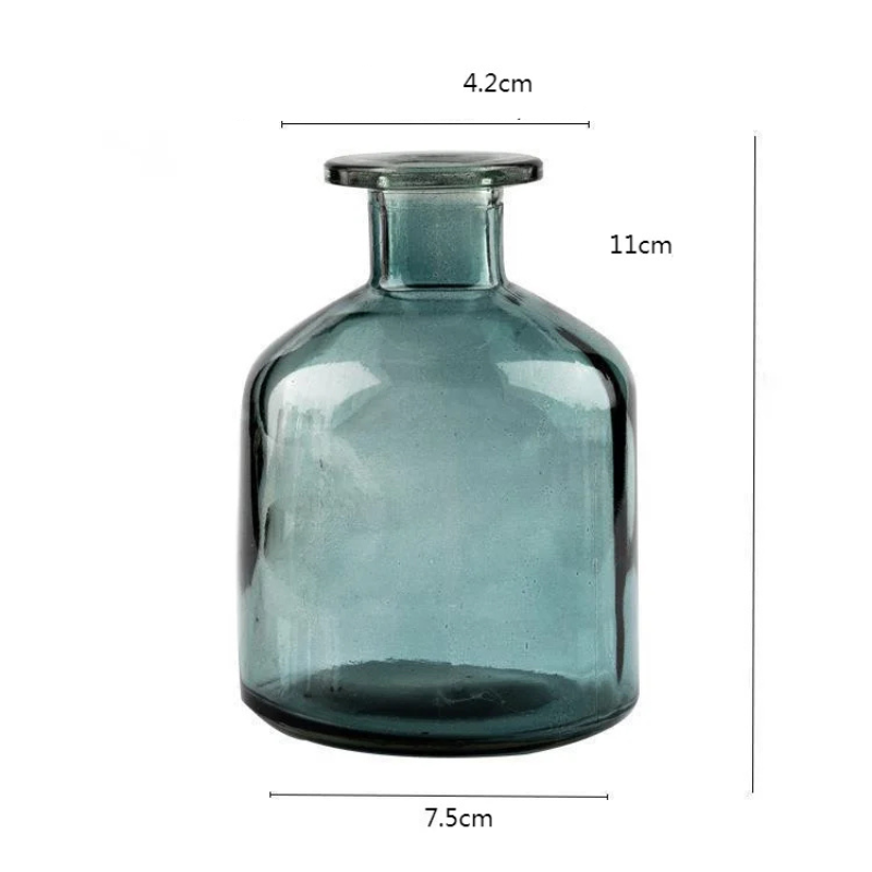 Vase en Verre Coloré Cylindrique Décoratif | Style Scandinave