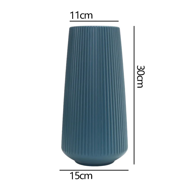 Vase à Fleurs Scandinave | Design Strié Minimaliste