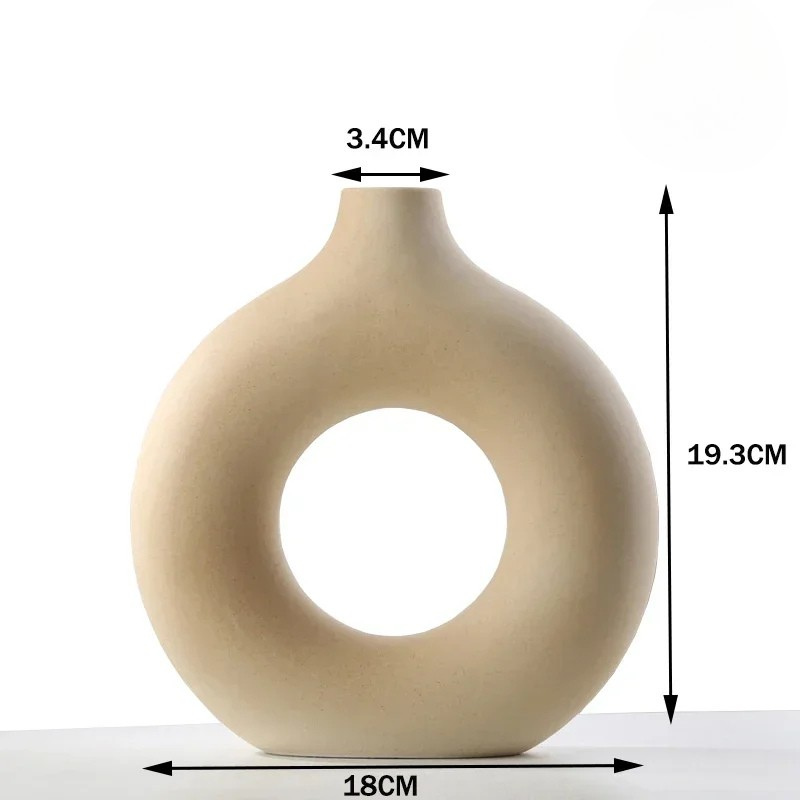 Petit Vase Pampa Soliflore Scandinave | Céramique Élégante