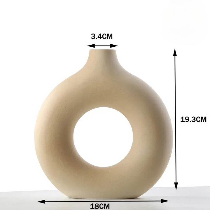 Petit Vase Pampa Soliflore Scandinave | Céramique Élégante