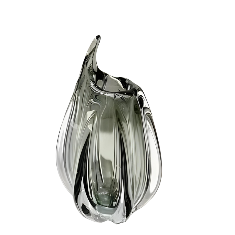 Vase en Verre Décoratif et Moderne | Effet Cristal