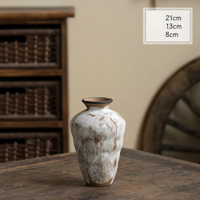 Vase Artistique en Céramique Décoratif Minimaliste Wabi-Sabi | Style Japonais