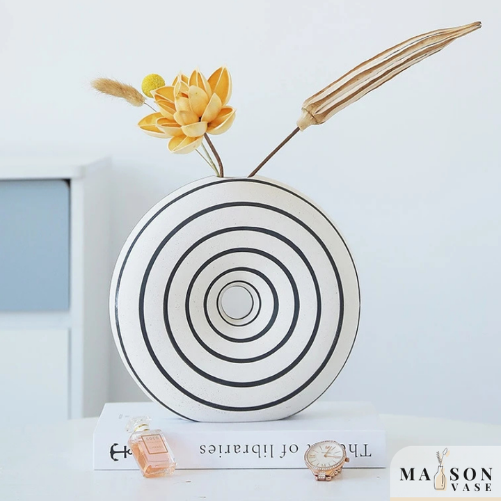 Vase Soliflore Pampa Blanc Zèbre